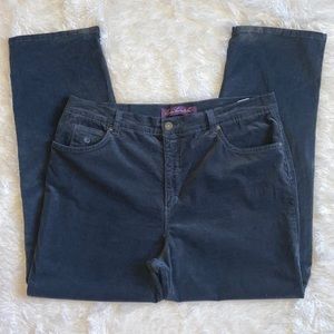 Gloria Vanderbilt Blue Corduroy Pants Size 18